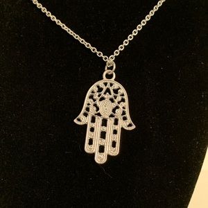 Silver Hamsa Pendant